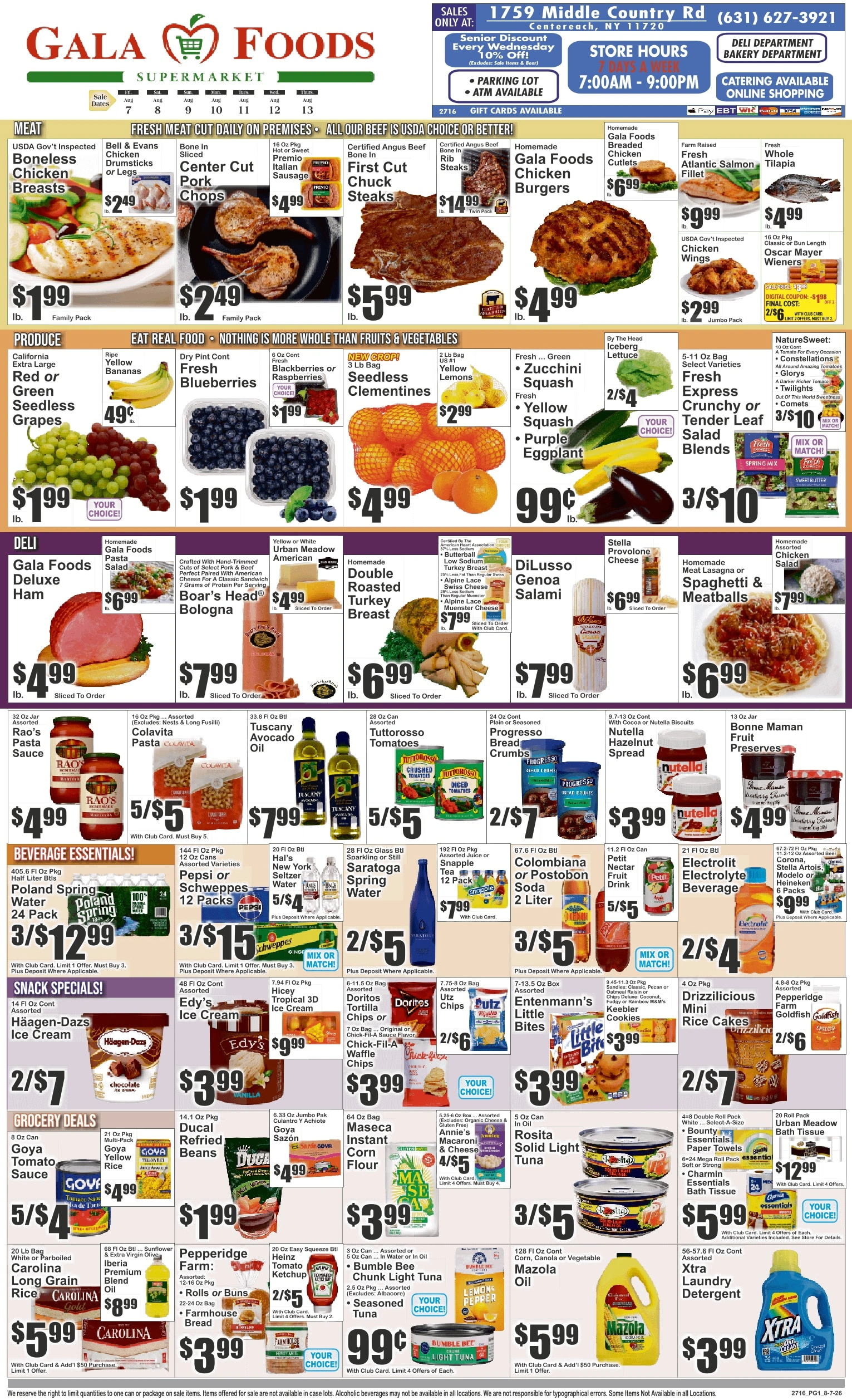 Gala Foods flyer page 1