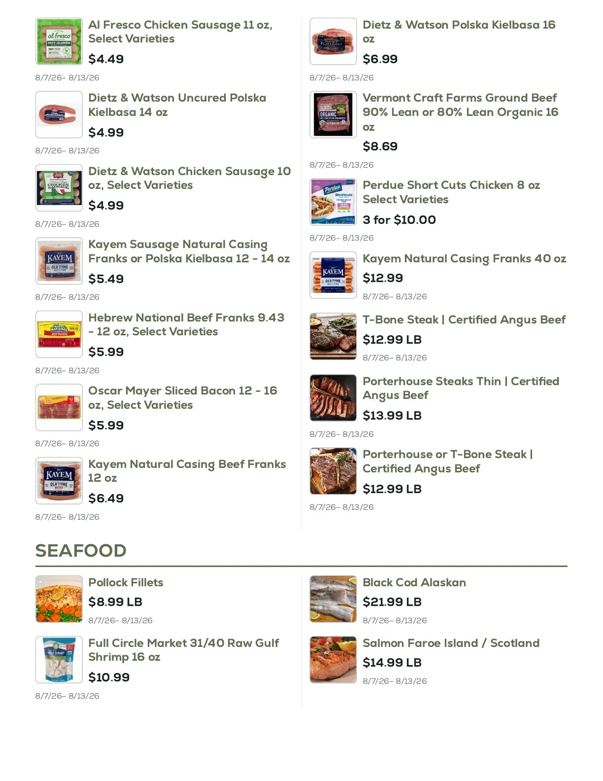 Geissler's Supermarket flyer page 4