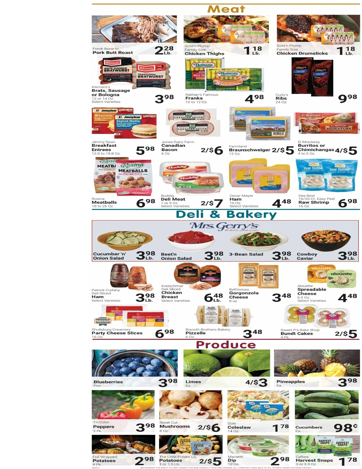 Gempeler's Supermarket flyer page 4