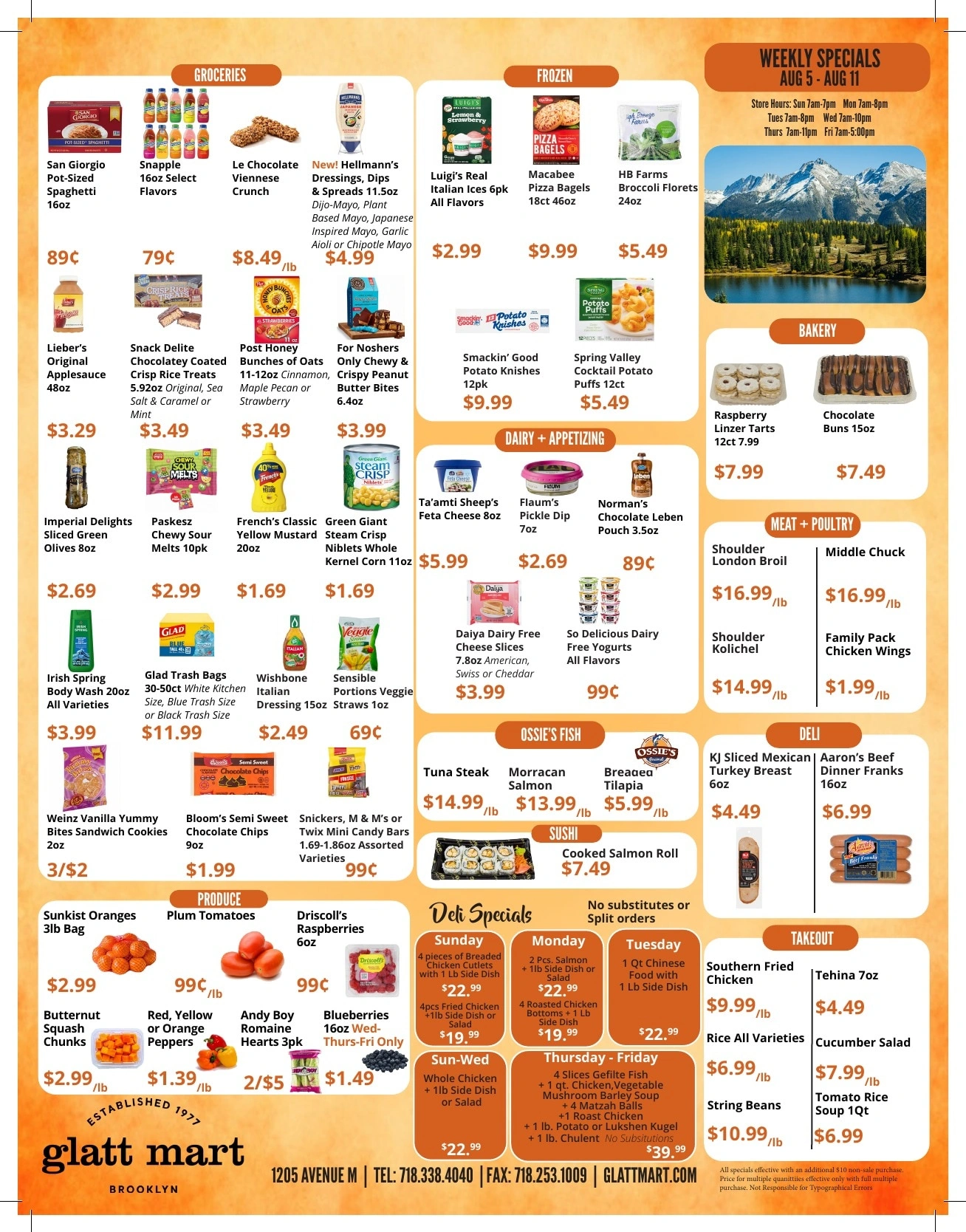 Glatt Mart flyer page 1