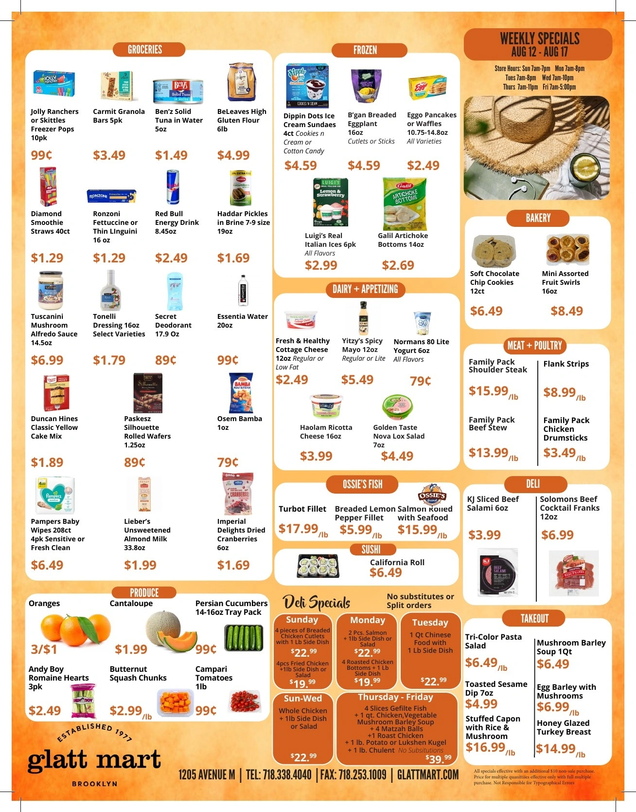 Glatt Mart flyer page 1