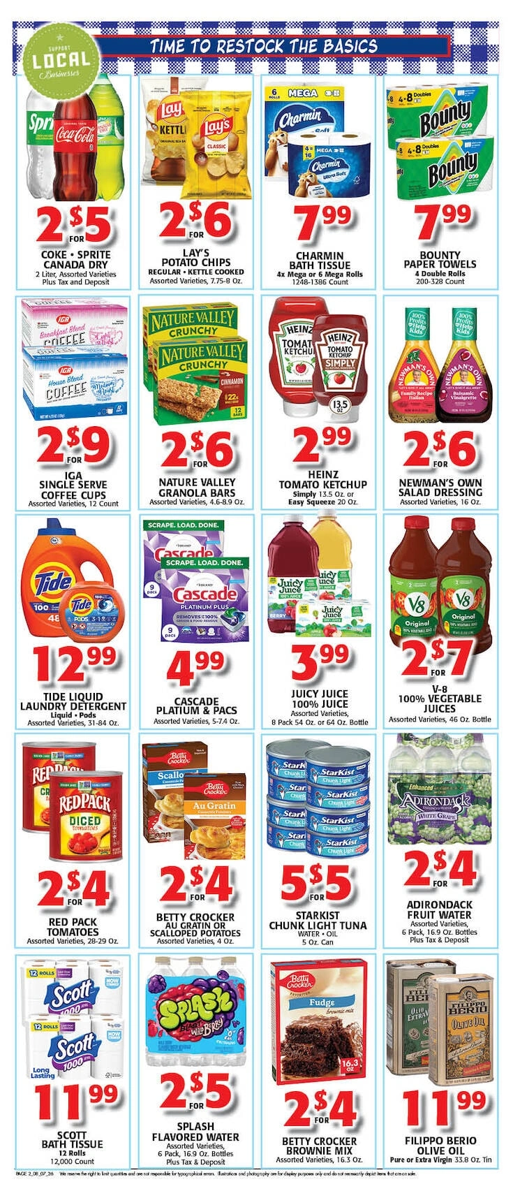 Gnazzo's Food Center flyer page 2
