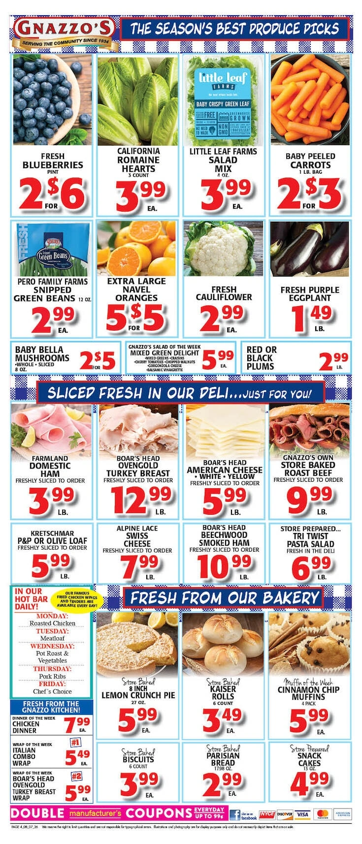 Gnazzo's Food Center flyer page 4