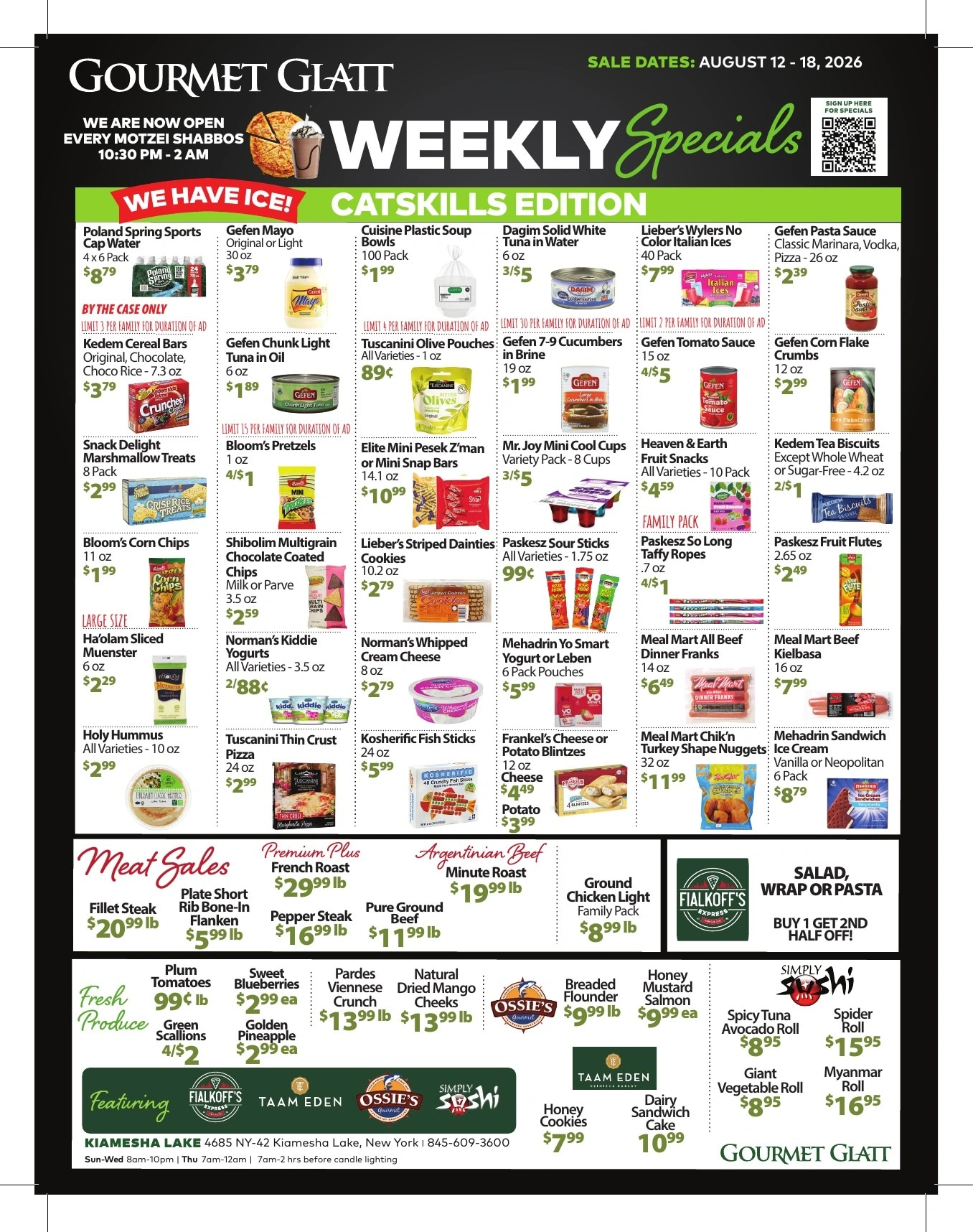 Gourmet Glatt flyer page 1