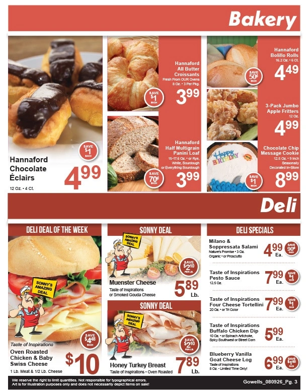 Gowell's Shop 'n Save flyer page 3