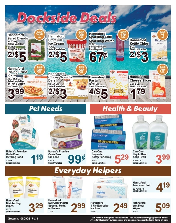 Gowell's Shop 'n Save flyer page 6