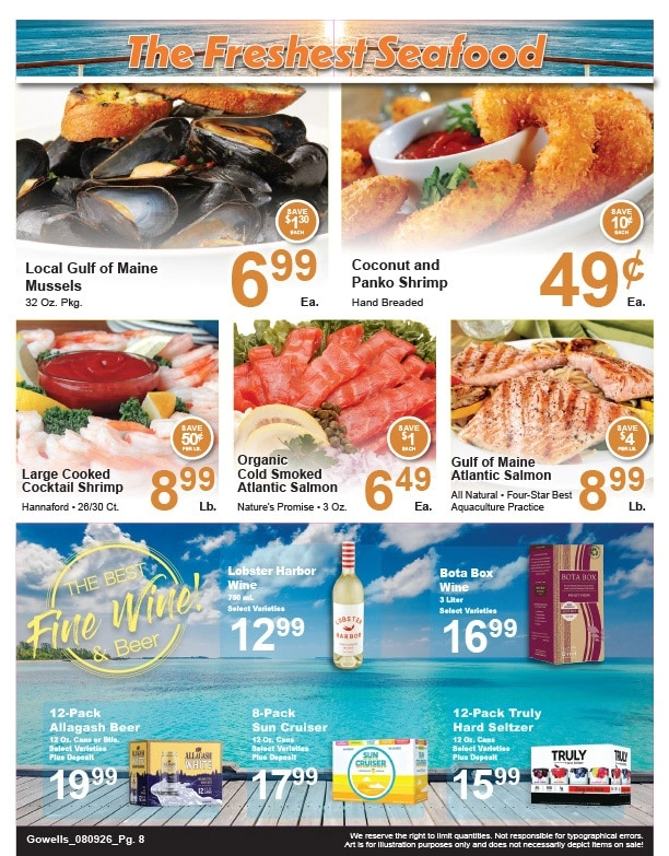 Gowell's Shop 'n Save flyer page 8