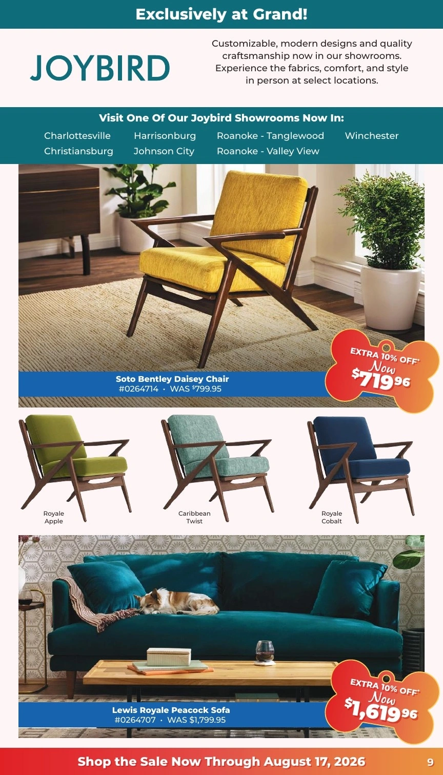 Grand Home Furnishings flyer page 9