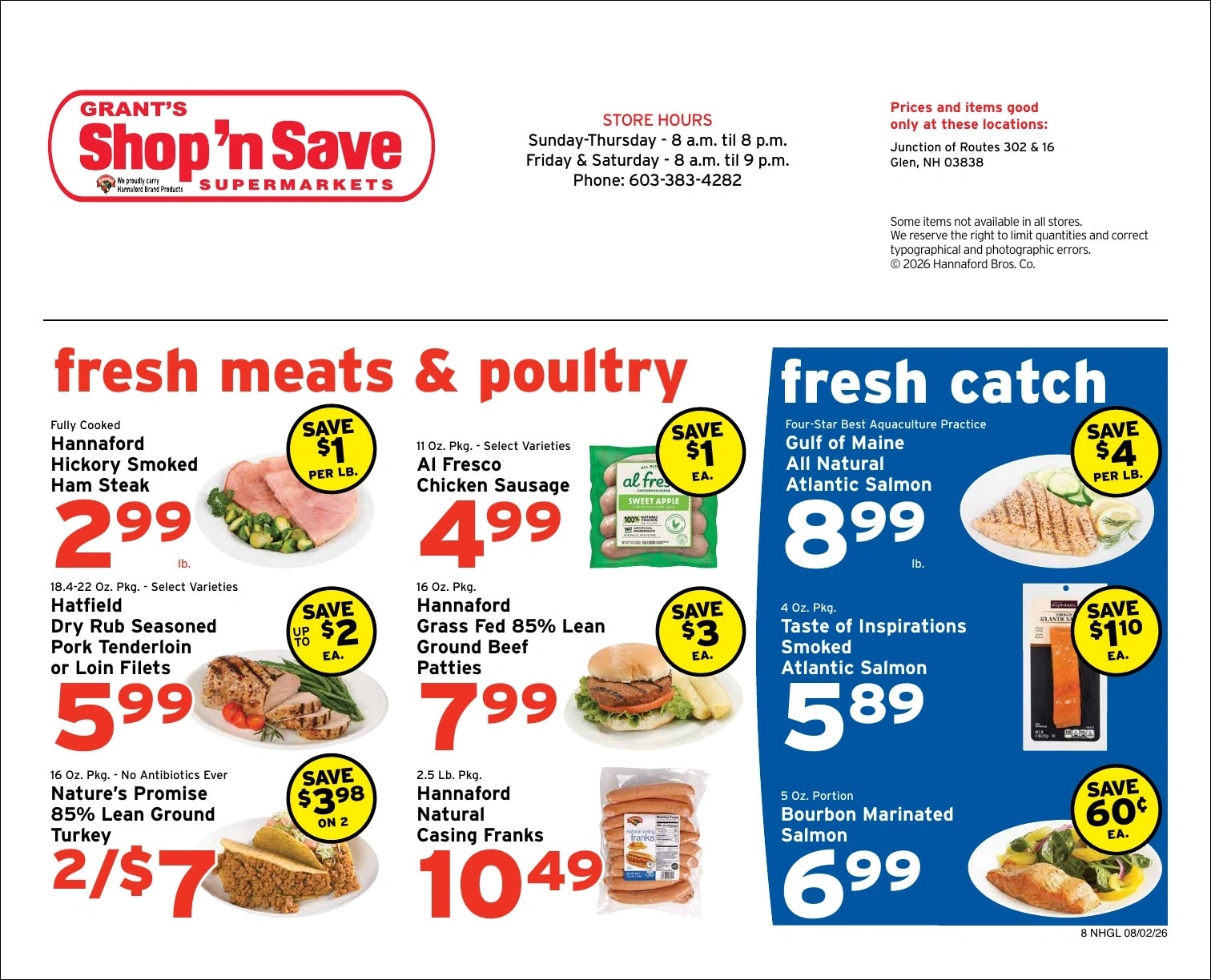Grant's Shop 'n Save flyer page 8