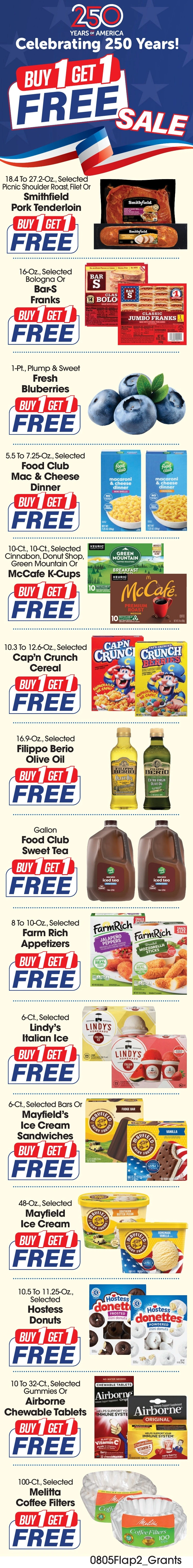 Grant's Supermarket flyer page 2