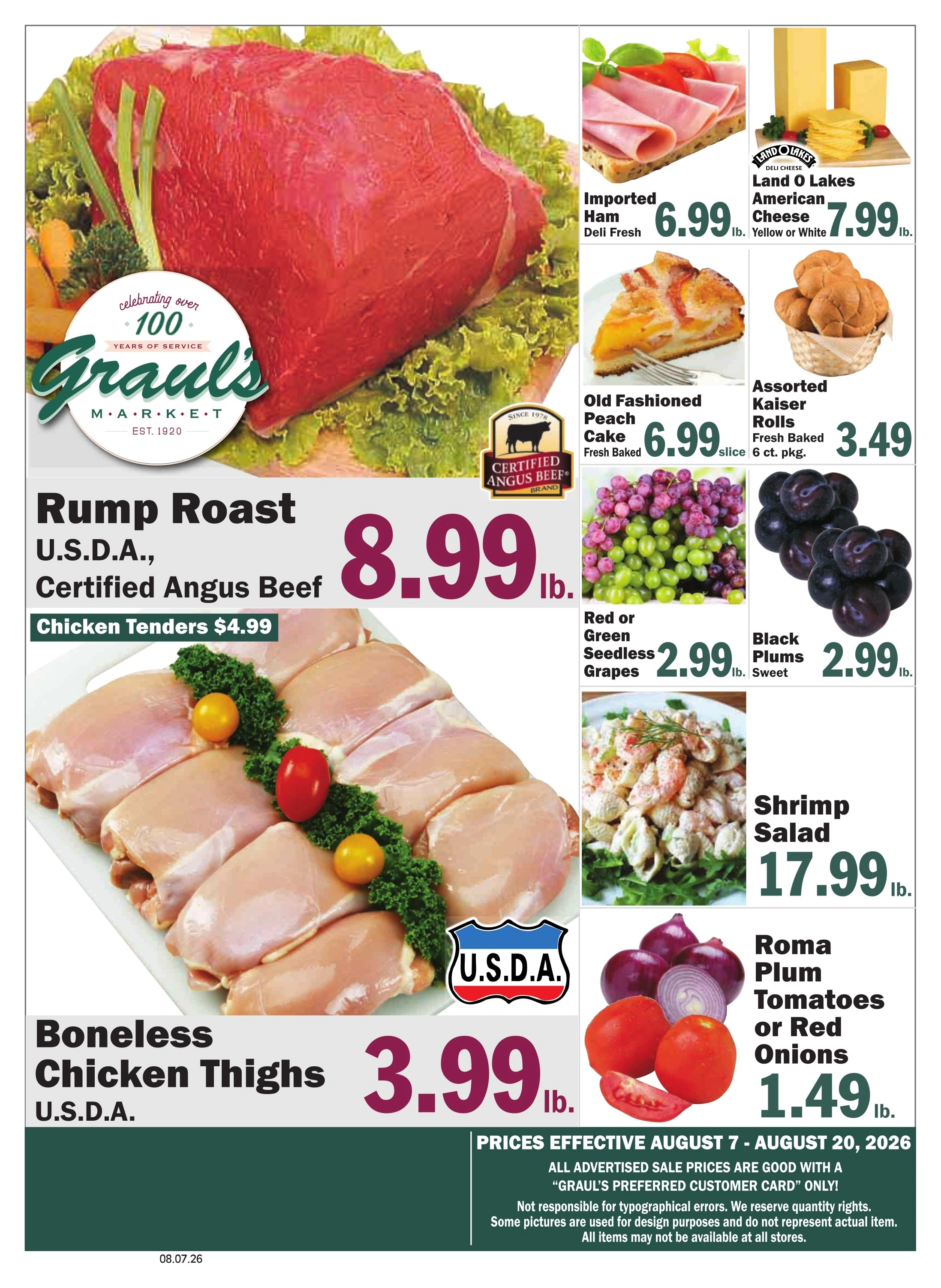 Graul's Market flyer page 1