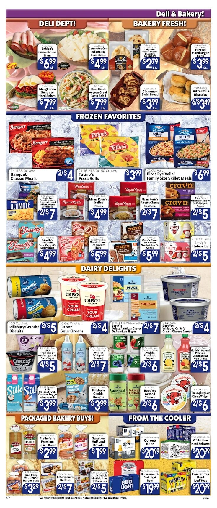 Valley Market and Jim's Great American flyer page 3