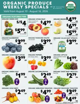 Green's Natural Foods Organic Produce Weekly Specials