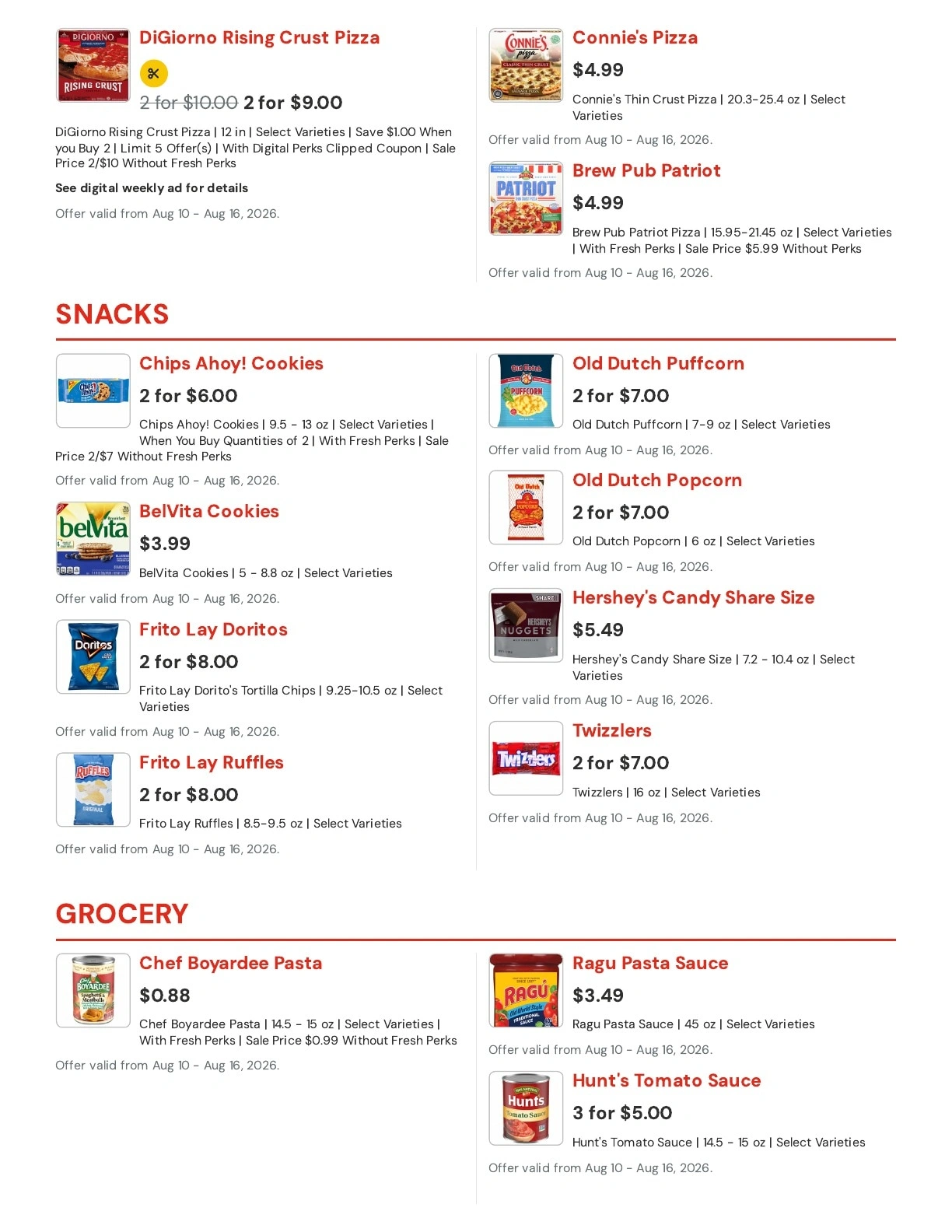 Hansen's IGA flyer page 7