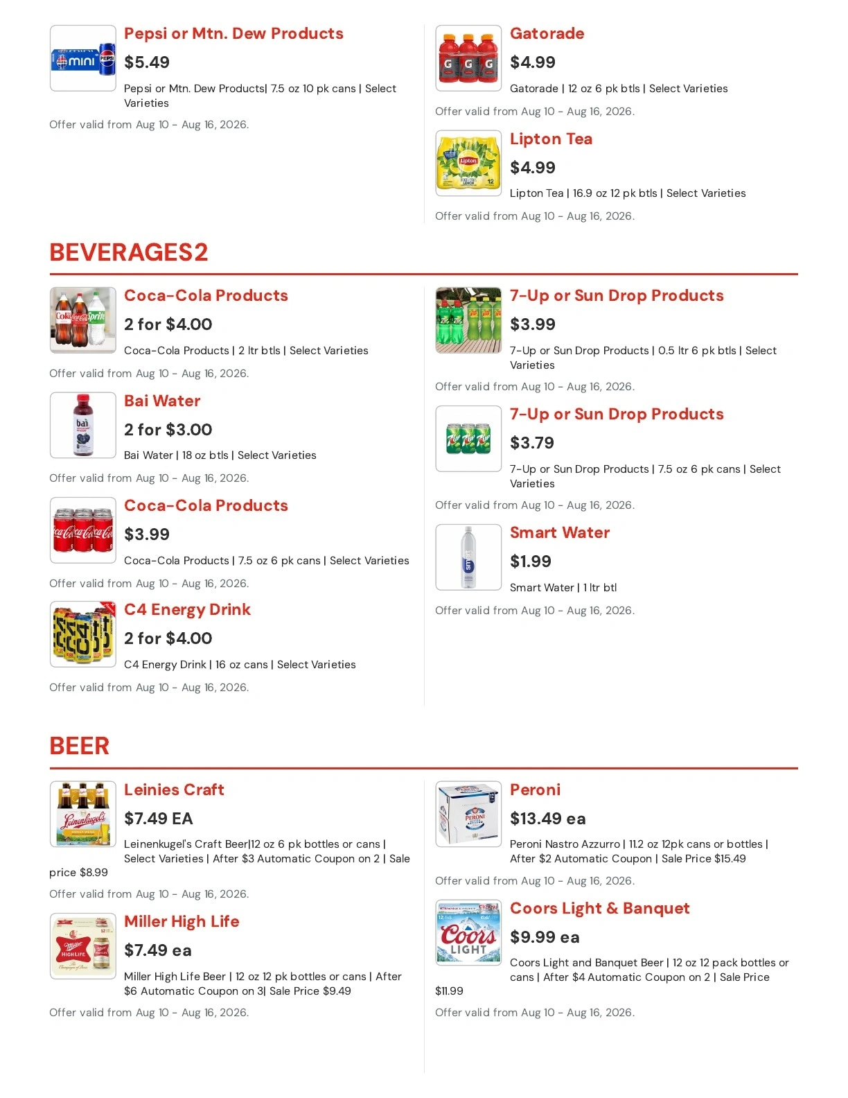 Hansen's IGA flyer page 10