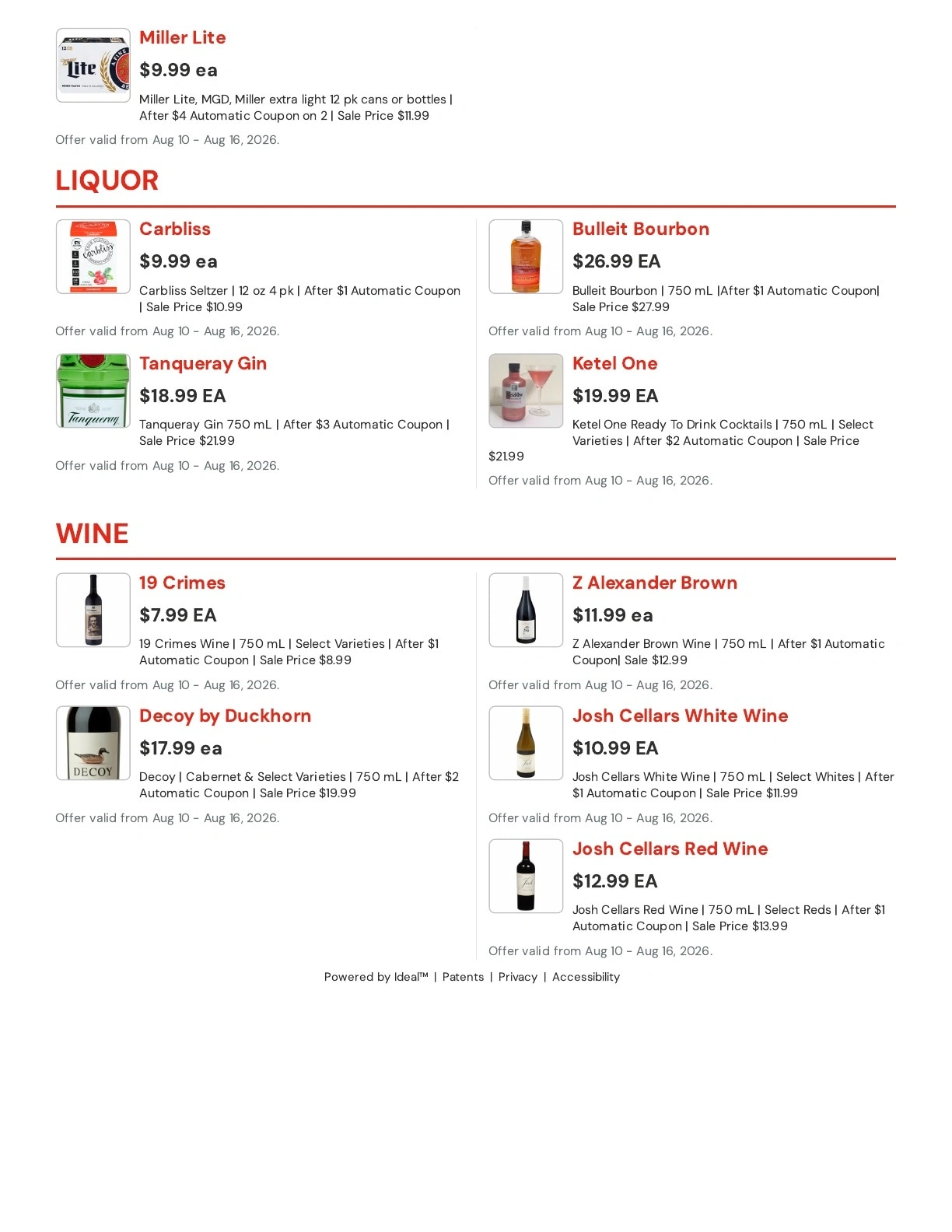 Hansen's IGA flyer page 11