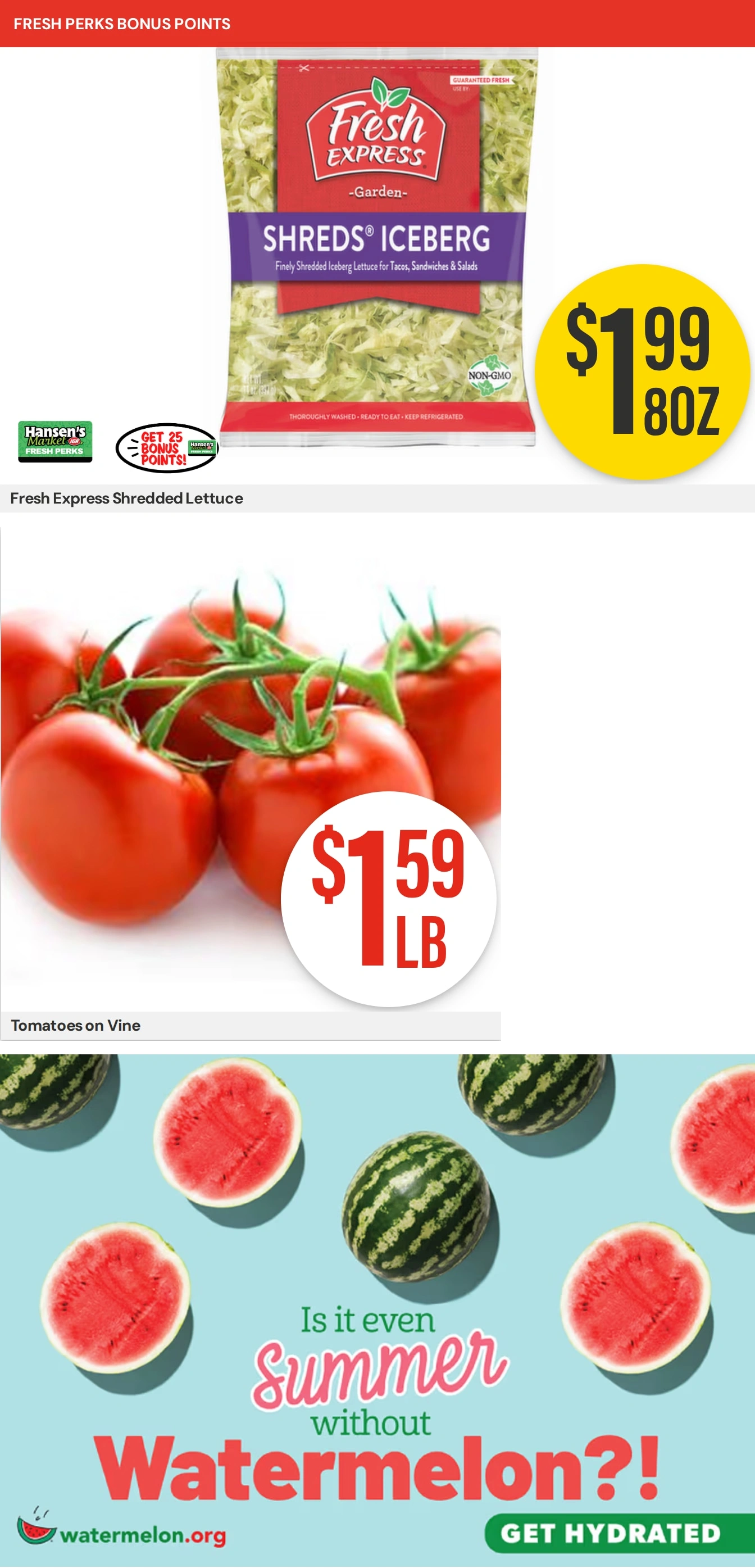 Hansen's IGA flyer page 9
