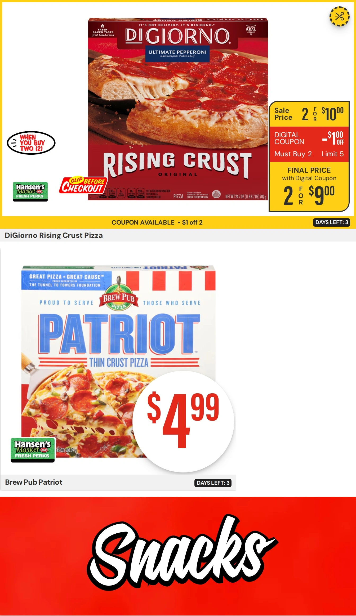 Hansen's IGA flyer page 19