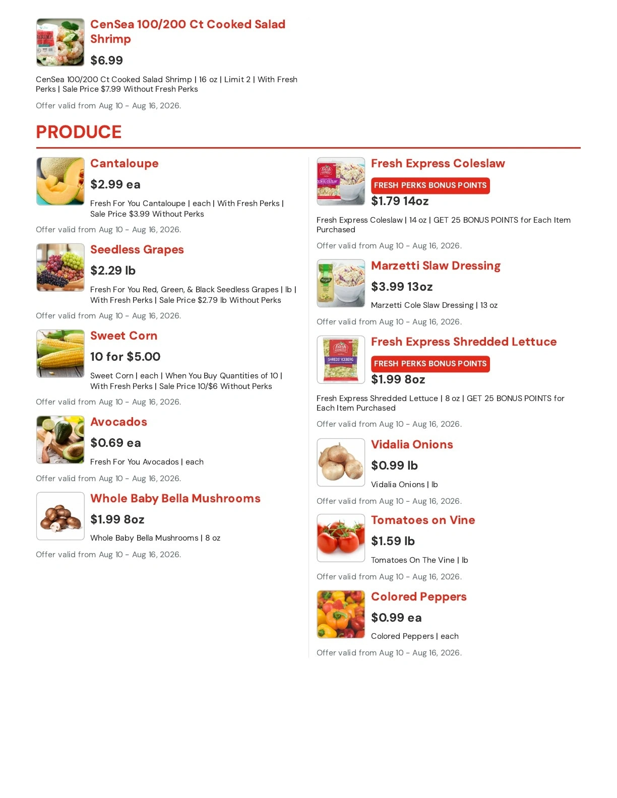 Hansen's IGA flyer page 3