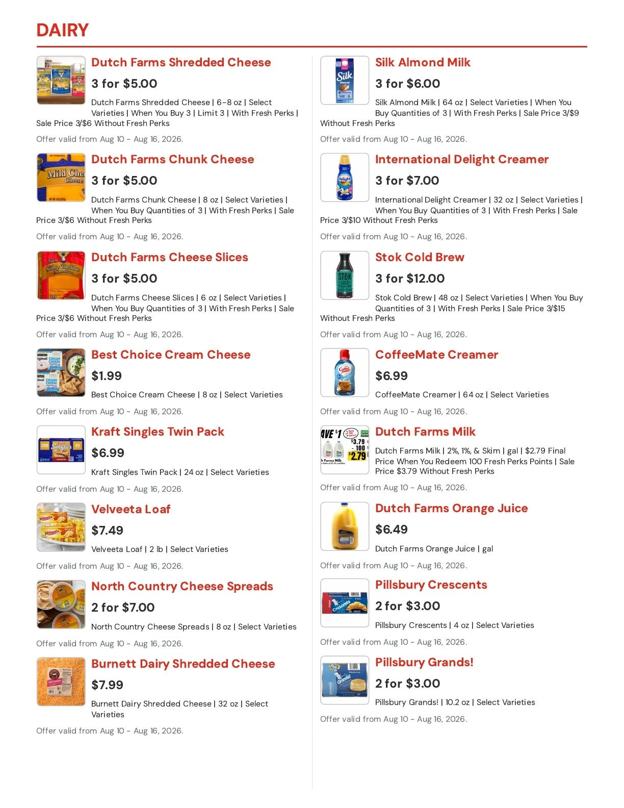 Hansen's IGA flyer page 5