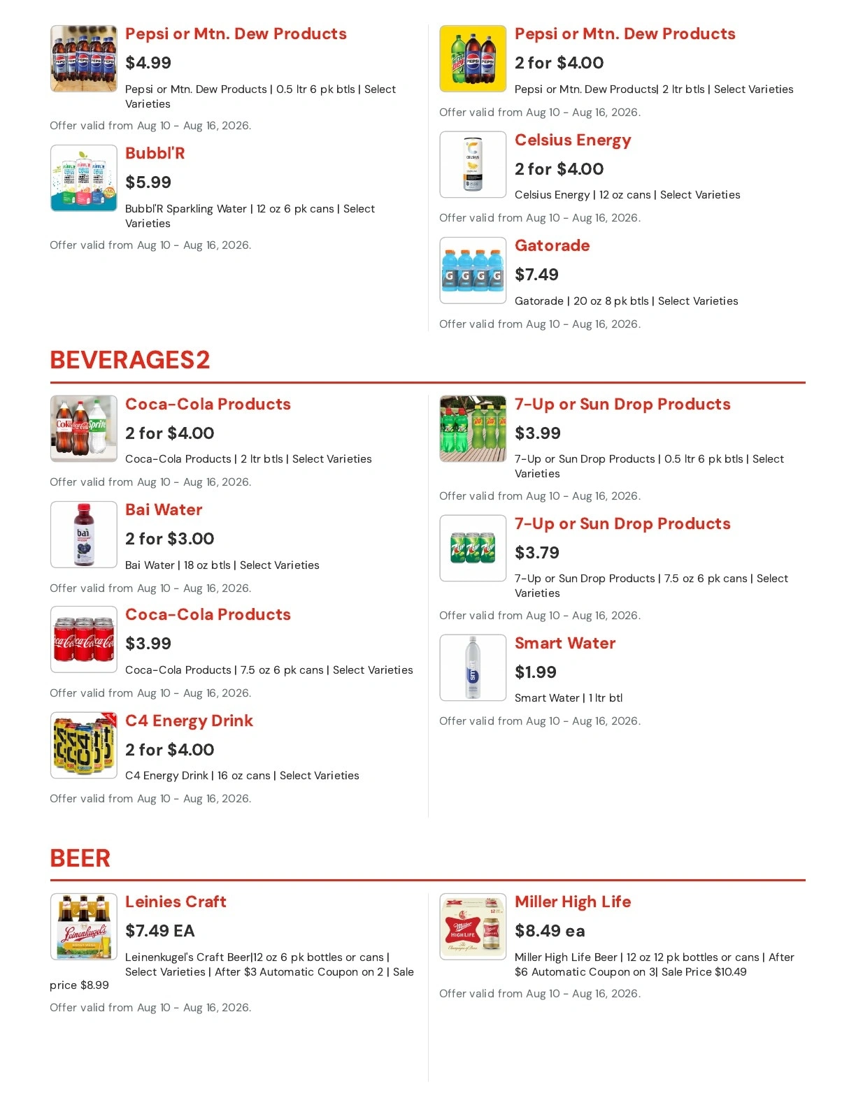 Hansen's IGA flyer page 10