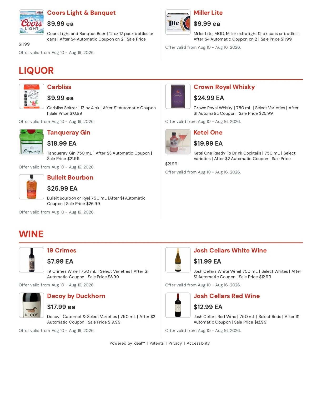 Hansen's IGA flyer page 11