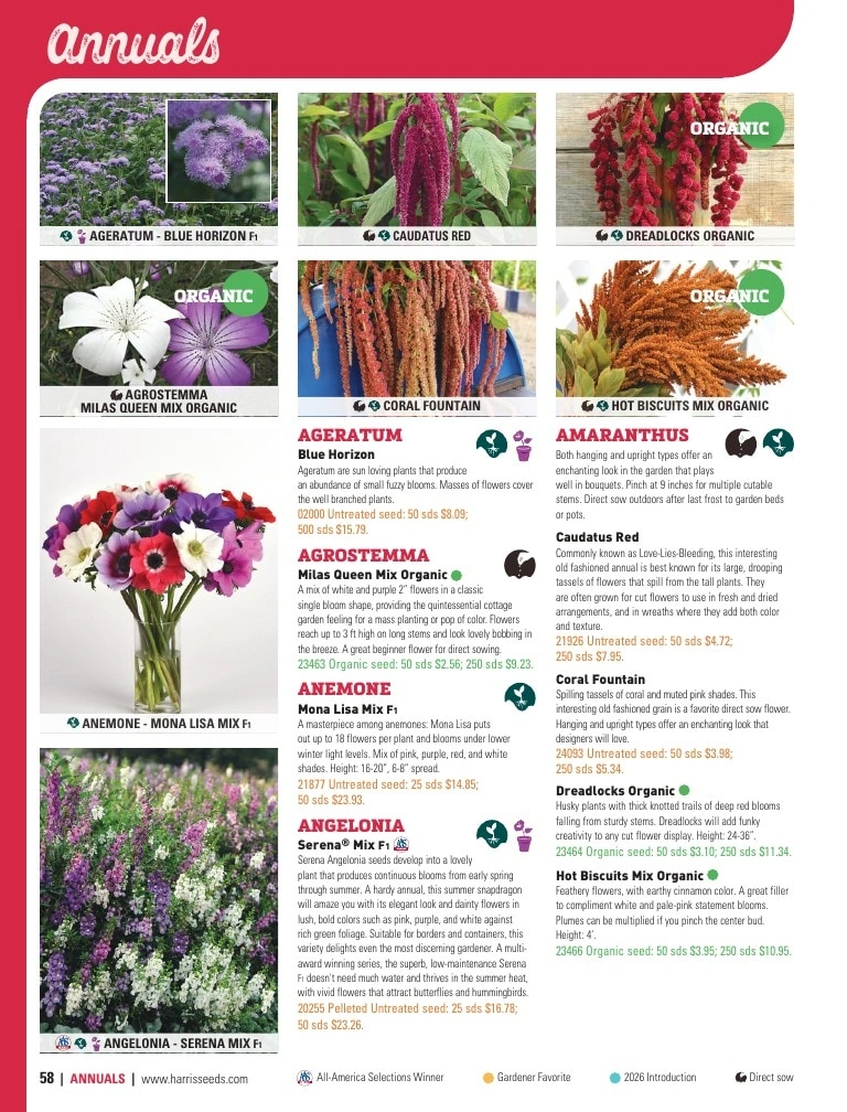 Harris Seeds flyer page 58