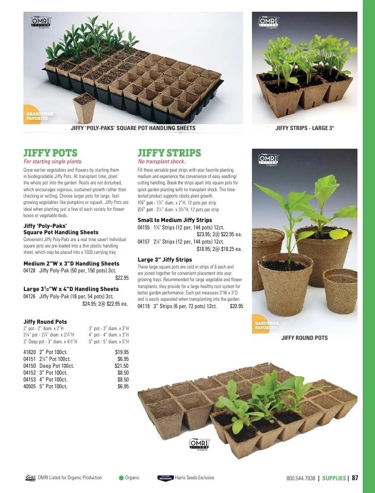 Harris Seeds flyer page 87