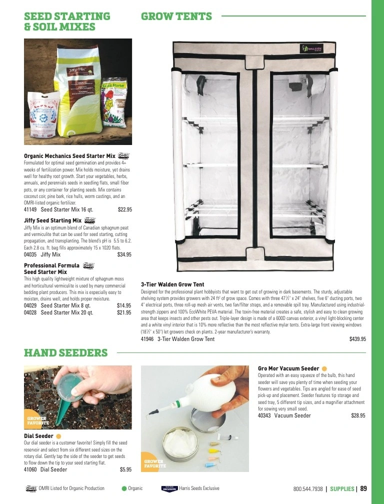 Harris Seeds flyer page 89