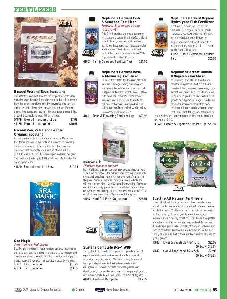 Harris Seeds flyer page 95