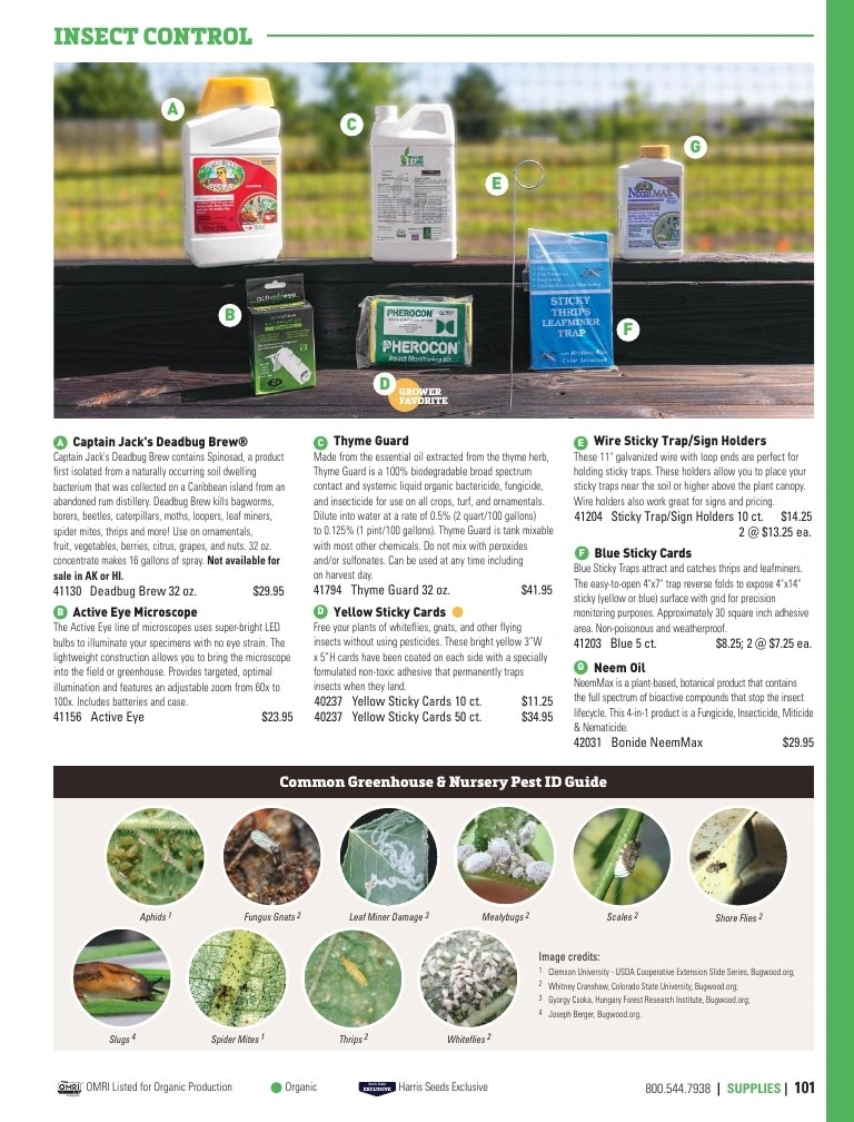 Harris Seeds flyer page 101