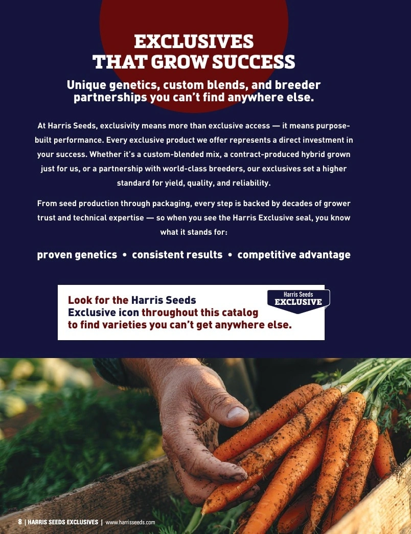 Harris Seeds flyer page 8