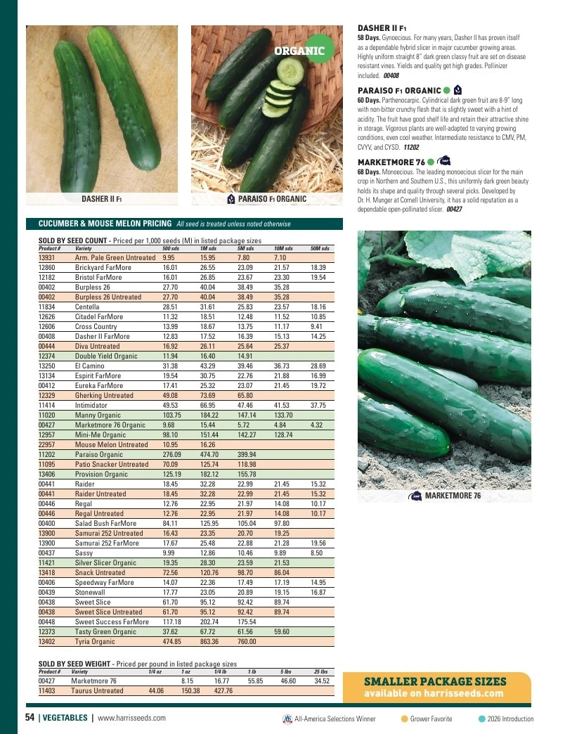 Harris Seeds flyer page 54