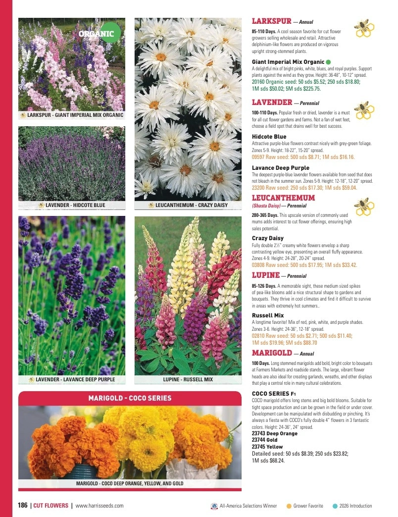 Harris Seeds flyer page 186