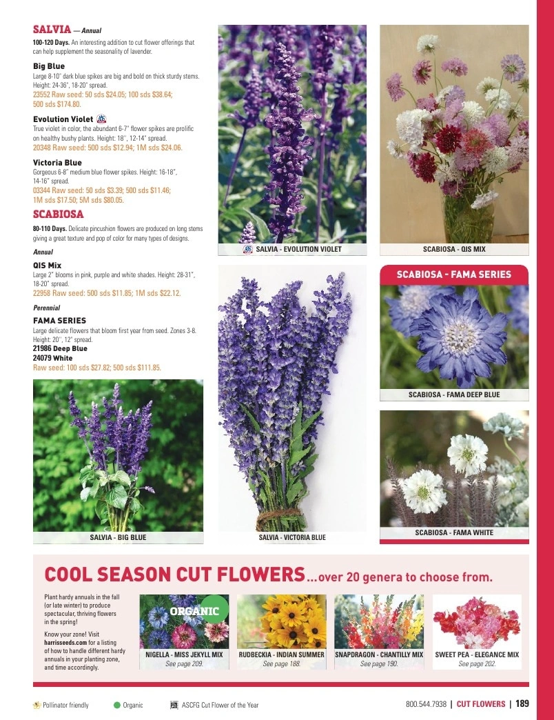 Harris Seeds flyer page 189