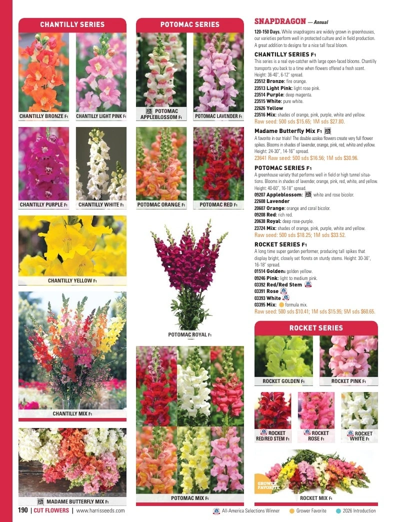 Harris Seeds flyer page 190