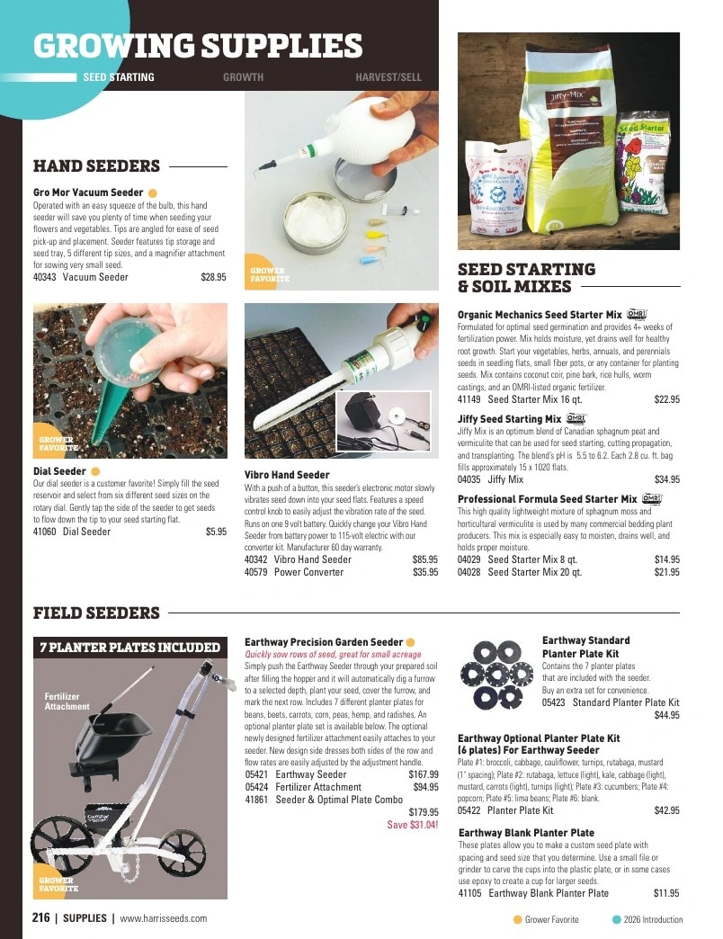 Harris Seeds flyer page 216