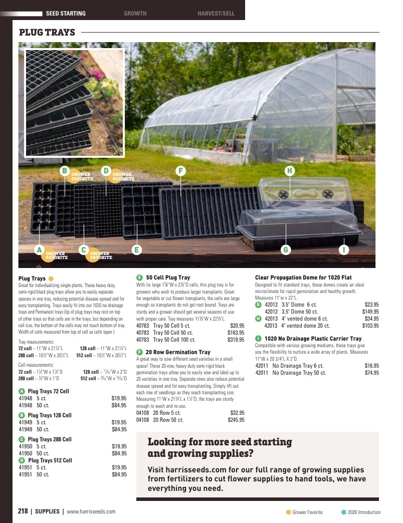 Harris Seeds flyer page 218