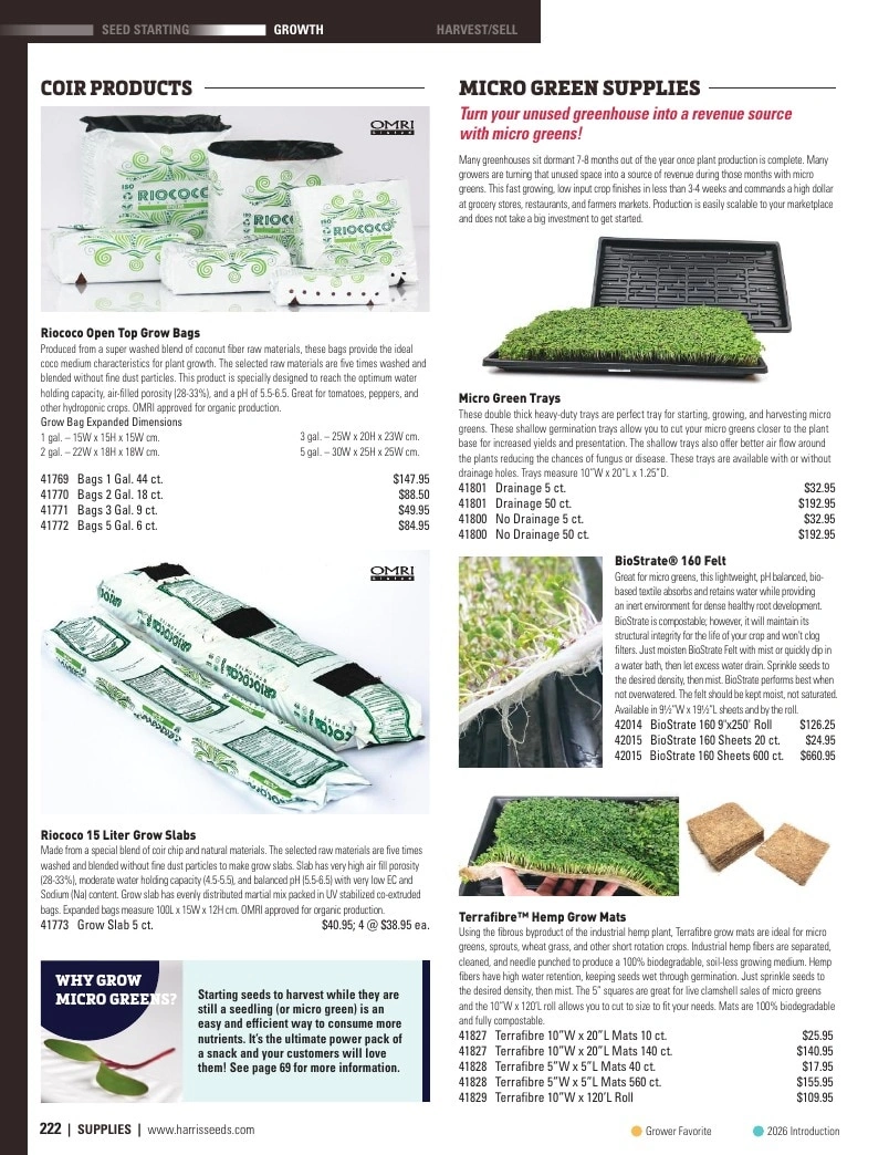 Harris Seeds flyer page 222