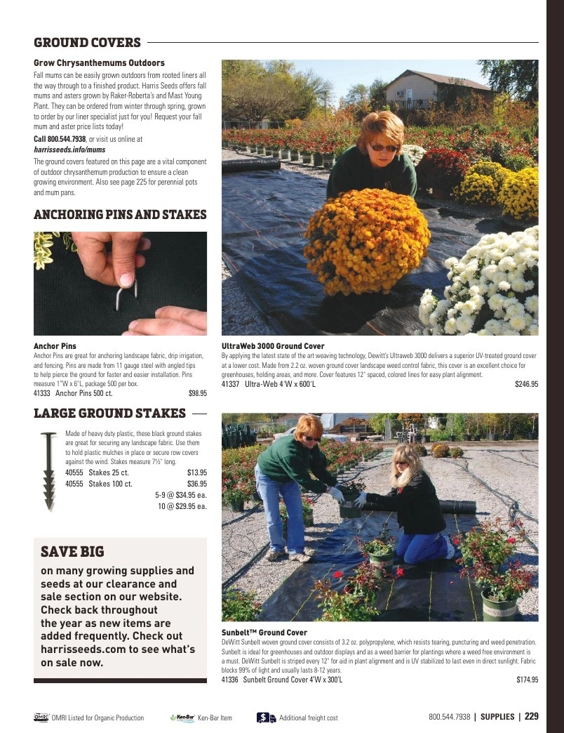 Harris Seeds flyer page 229
