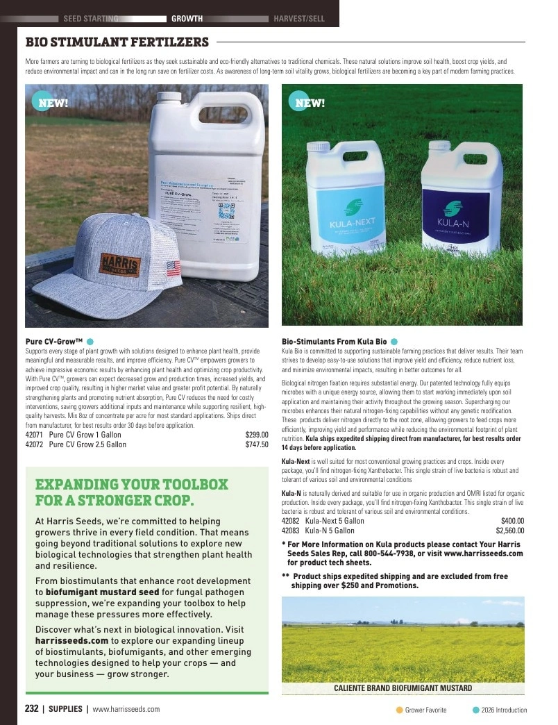 Harris Seeds flyer page 232