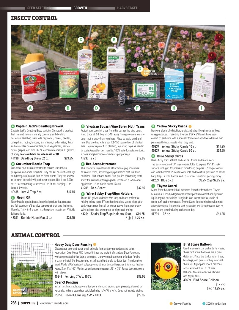 Harris Seeds flyer page 236