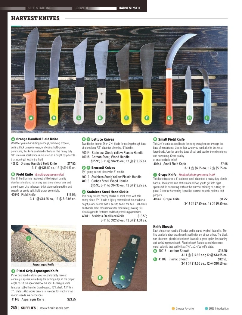 Harris Seeds flyer page 240