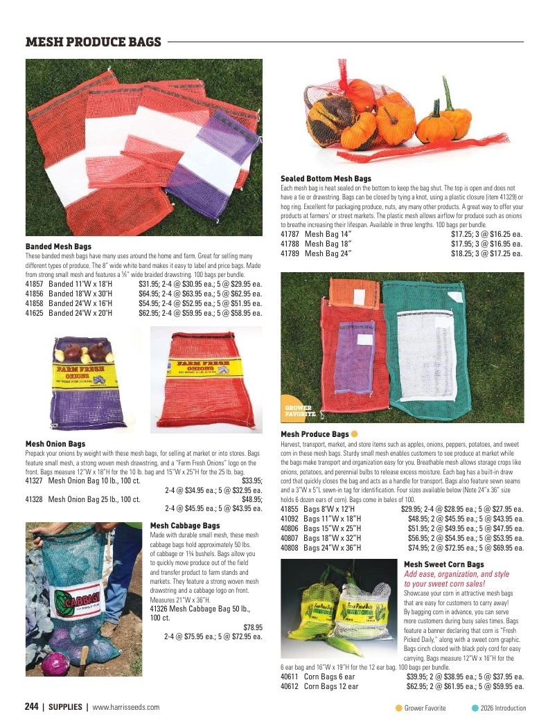 Harris Seeds flyer page 244