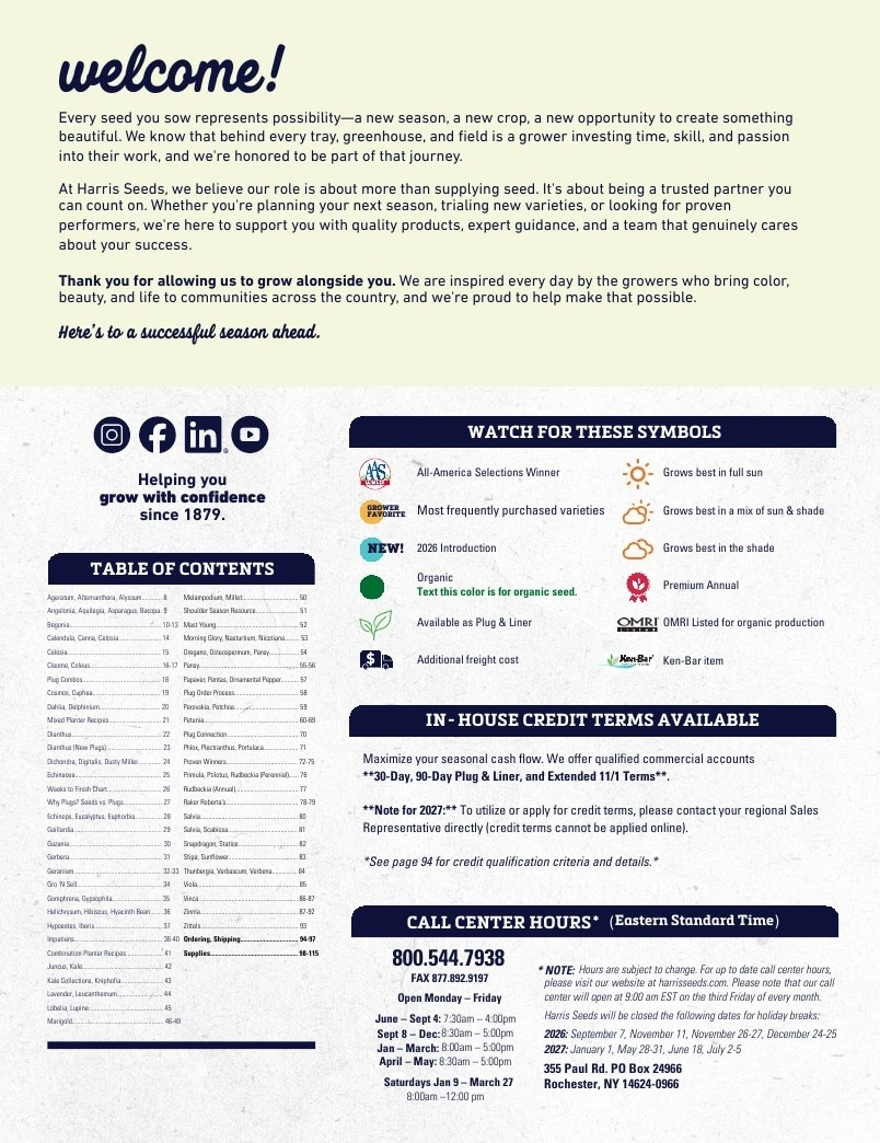 Harris Seeds flyer page 2