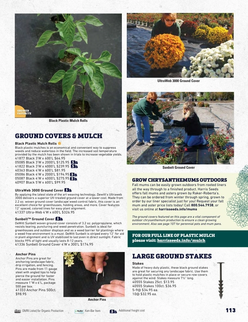 Harris Seeds flyer page 113