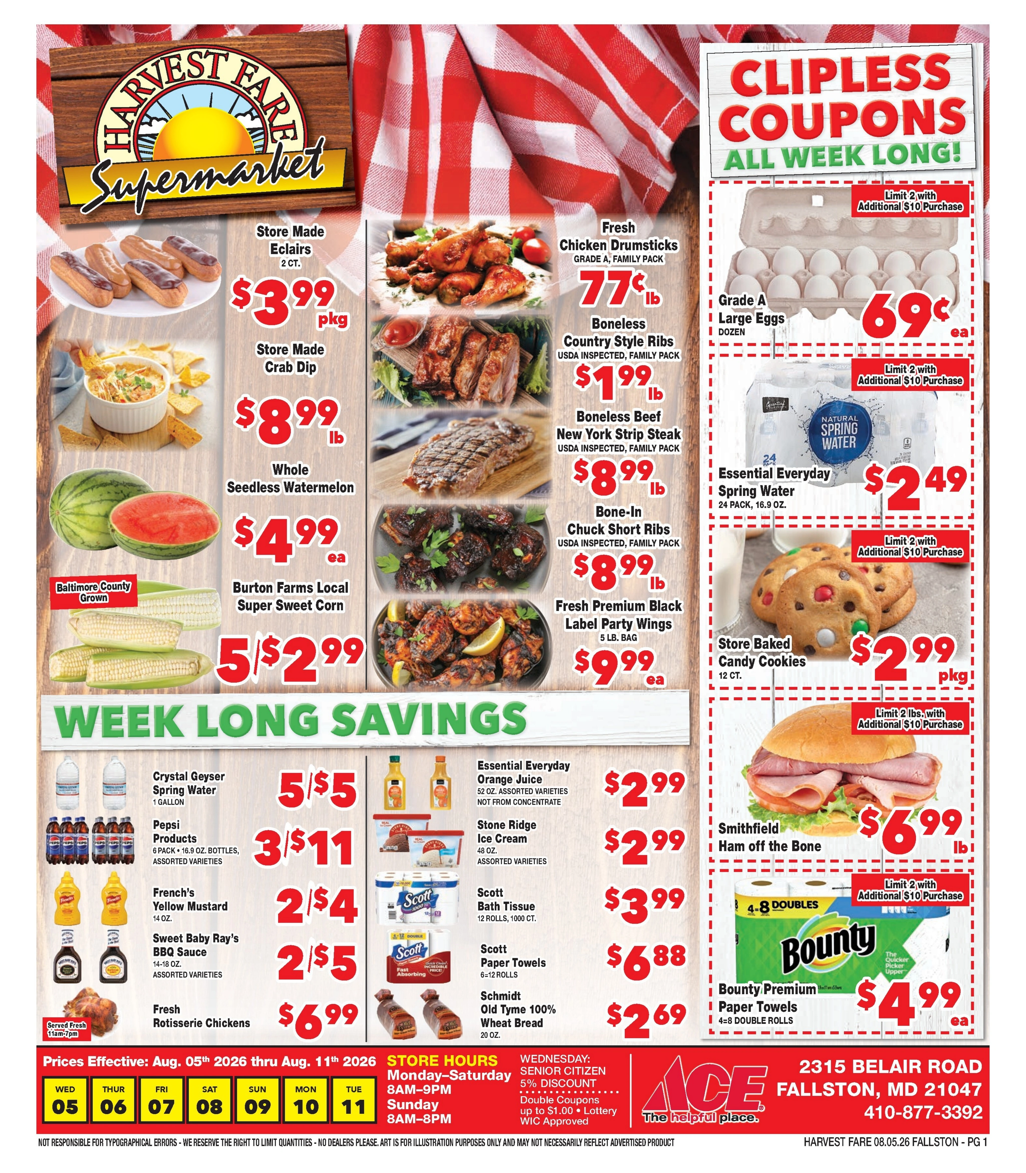 Harvest Fare flyer page 1