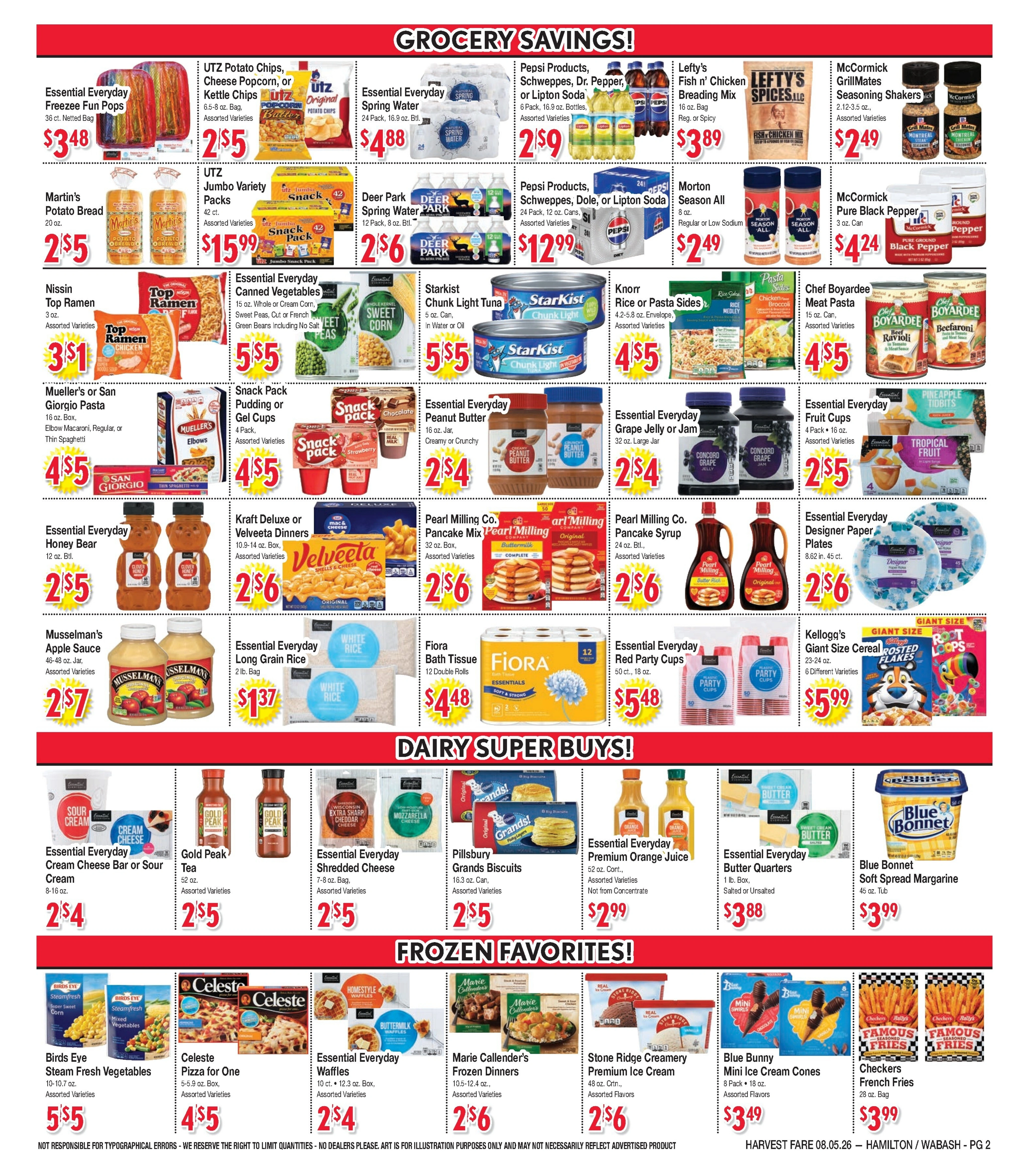 Harvest Fare flyer page 2