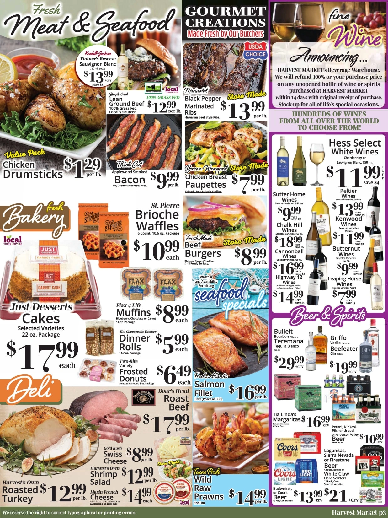 Harvest Market flyer page 3