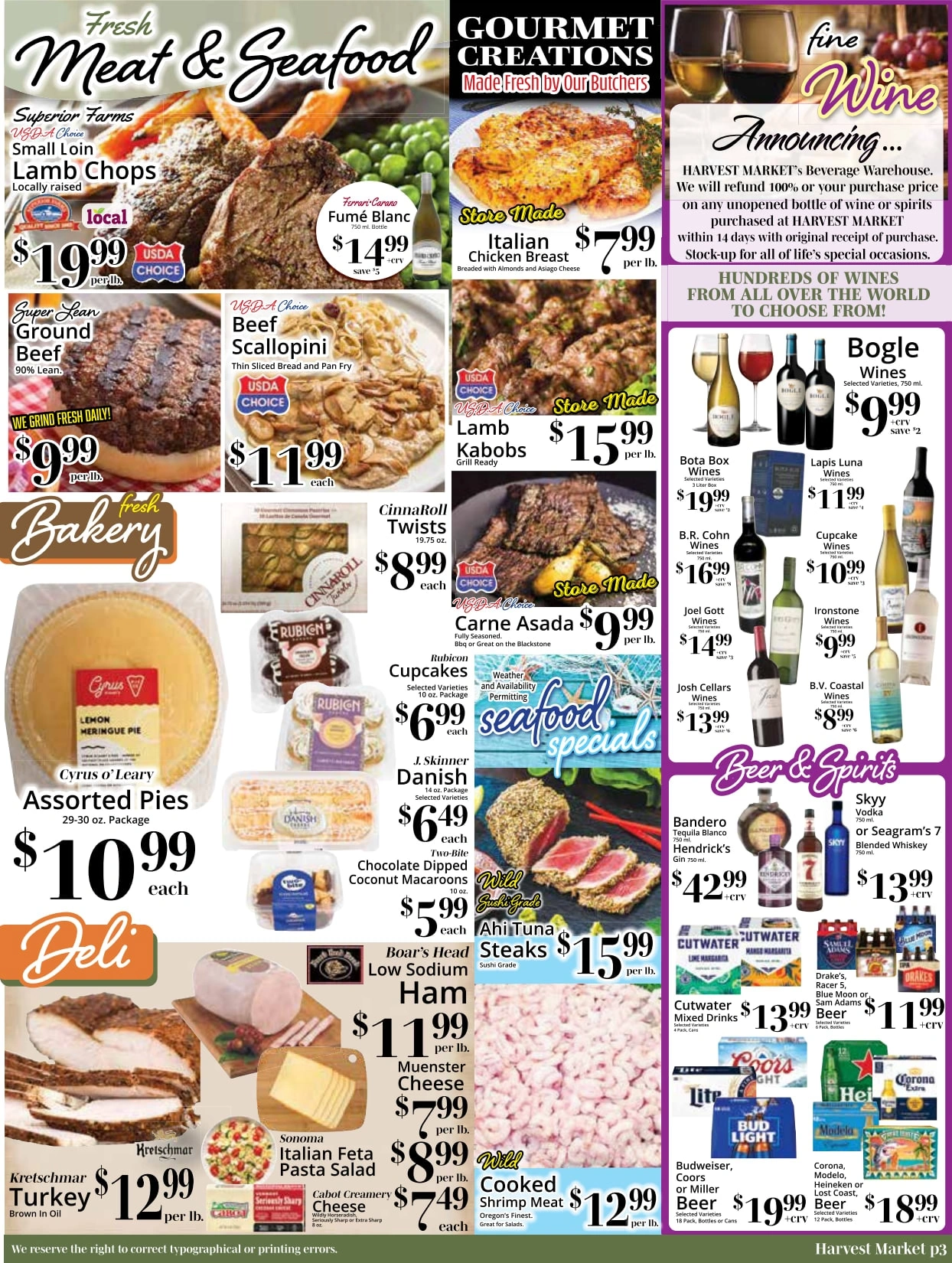 Harvest Market flyer page 3